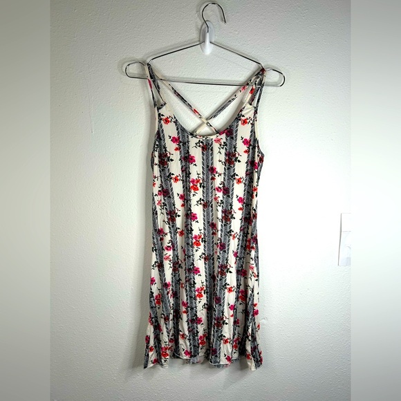 Tart Intimates Floral Striped Mini Dress – Size Small - Picture 1 of 8
